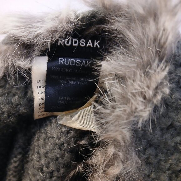 Rudsak Authentic Rabbit Fur & Knit Infinity Scarf - Picture 2 of 8